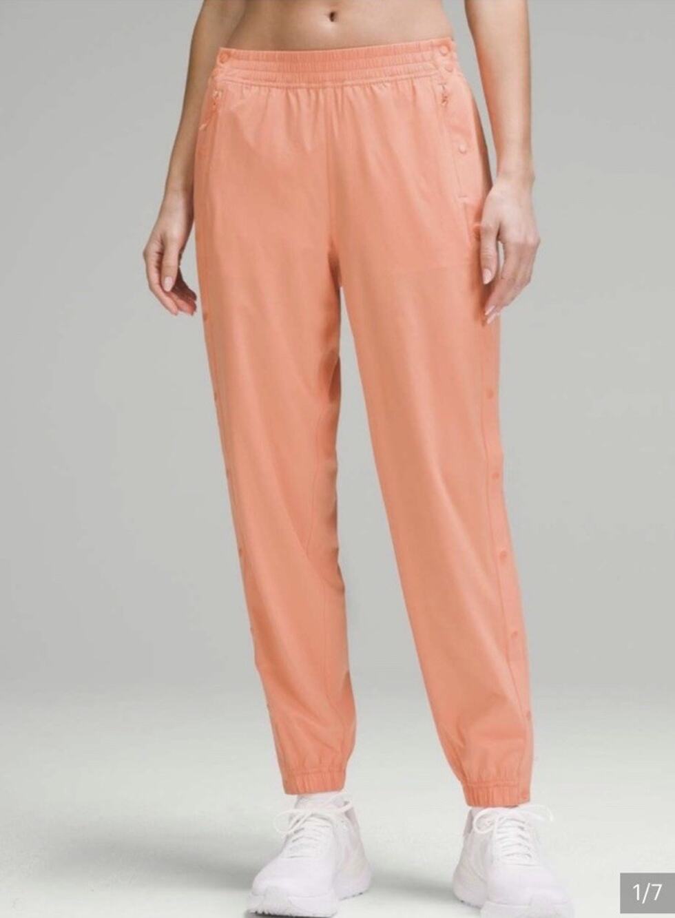 Lululemon Size 6 Tearaway Mid Rise Track Pant CRLK Coral Kiss Orange $148